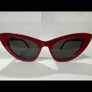Red Cat Eye Saint Laurent Sunglasses